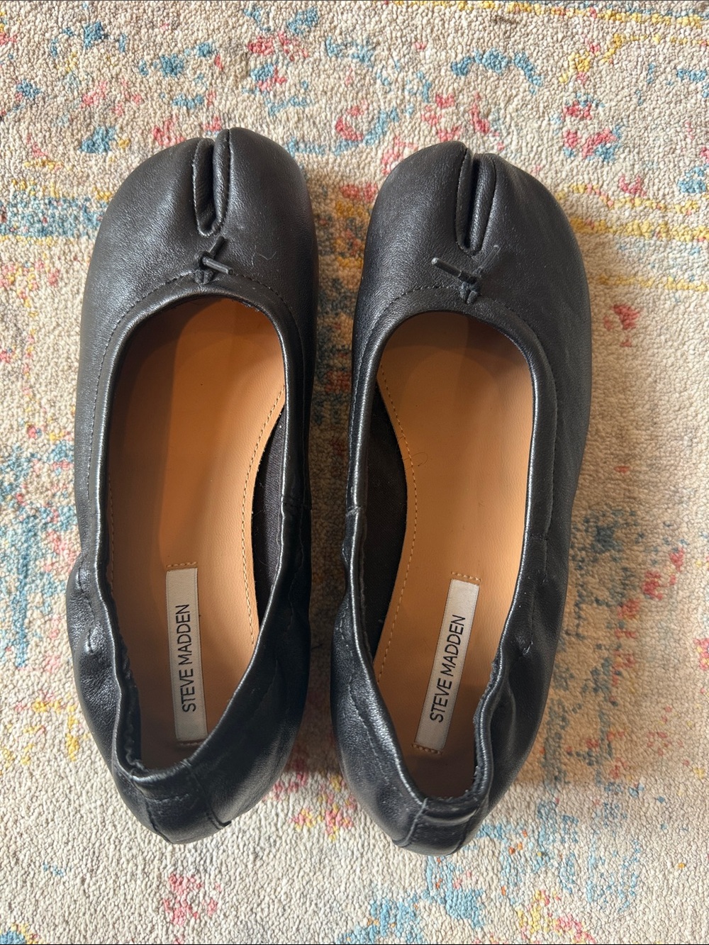 Steve Madden Black Tabi Heel (Size 6)